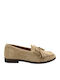 Women's Moccasins In Khaki Colour
