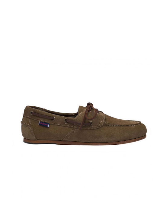 Sebago Docksides Men's Boat Shoes in Brown Colour