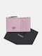 Small Leather Women's Coin Wallet Pink