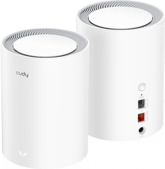 Cudy M3000 v1 WiFi Mesh Network Access Point Wi‑Fi 6 Dual Band (2.4 & 5GHz) in Double Kit White