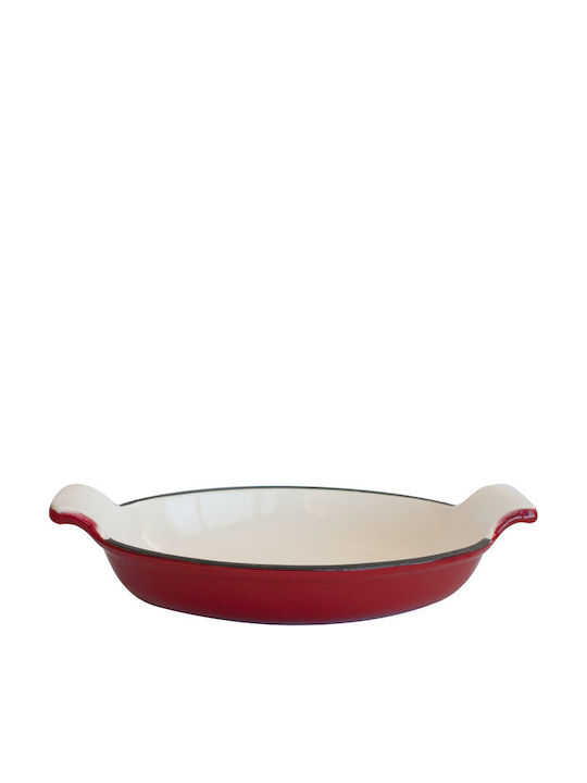 Raki Tăvi De Copt Ovală Din Fontă Cu Acoperire Ceramică 26cm