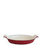 Raki Oval Backform Rund aus Gusseisen mit Keramik Innenbeschichtung 29cm