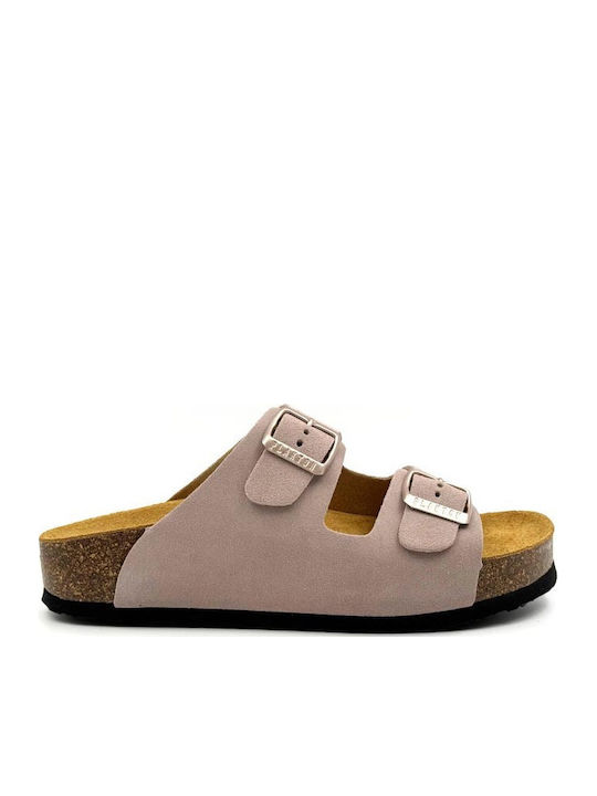 Plakton Leather Women's Anatomic Sandals Beige
