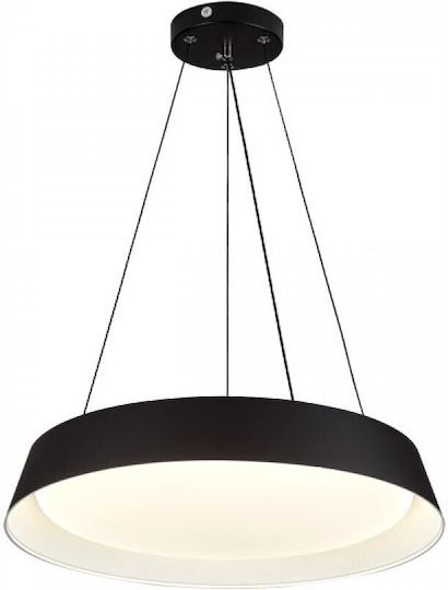 Spot Light Висящо Таванно Осветително Тяло Черно LED с Регулируемо Бяло Светлина