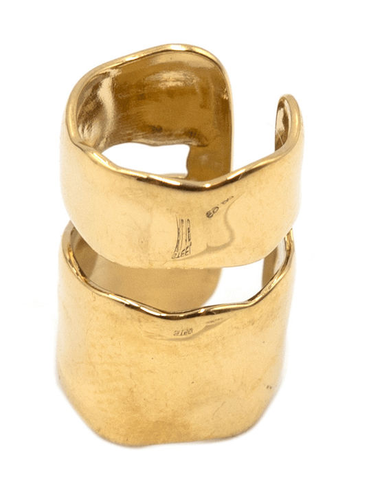 Poco Loco Cuff Earrings Made Of Gold Plated Steel