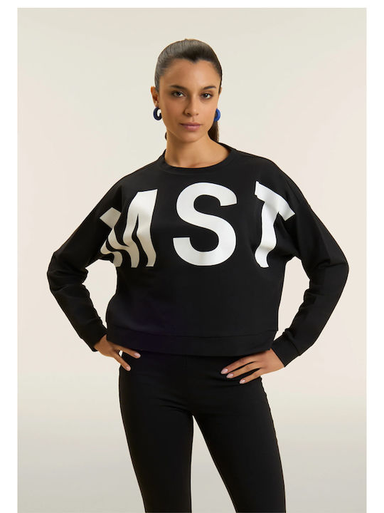 Cropped Women's Sweatshirt Black