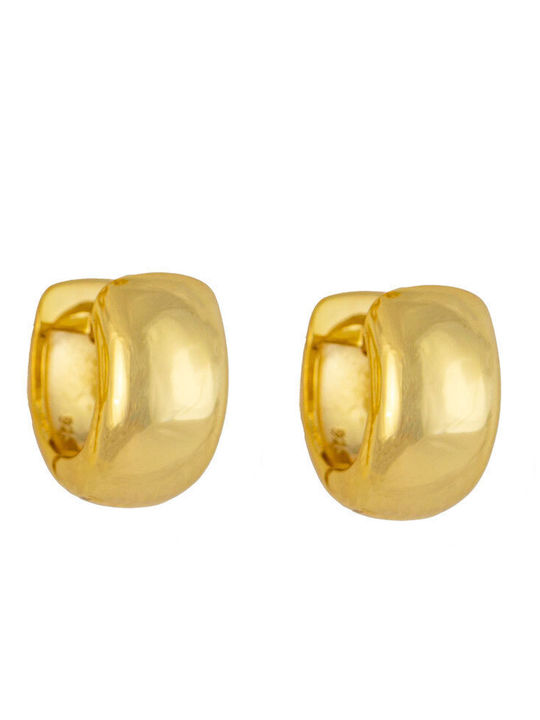 Excite-Fashion Earrings Hoops Gold Plated Silver