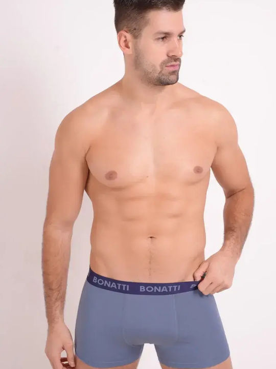 Men's Boxer Blue Printed