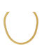 Excite-Fashion Necklace With Snake Design From Gold Plated Steel
