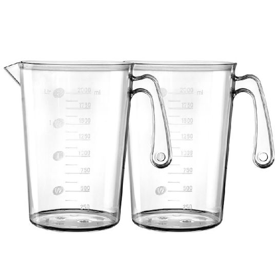 Raki Πλαστικός Δοσομετρητής Κουζίνας 2000ml 2τμχ