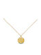 Excite-Fashion Necklace Zodiac Scorpio From Gold Plated Silver With Turquoise Zircon