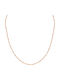 Excite-Fashion Rosary Necklace In Pink Gold Plated Steel Pink