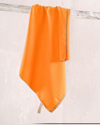 Rythmos Πετσέτα Microfiber Σώματος Πορτοκαλί
