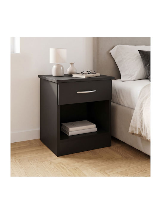 Bedside Table Bedy Wooden Gray 40x34x42cm