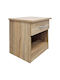Bedside Table Bedy Wooden Beige 40x34x42cm