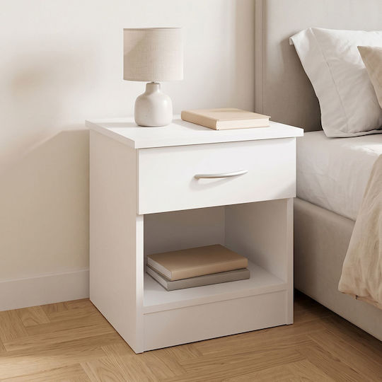 Bedy Wooden White 40x34x42cm Bedy Wooden White 40x34x42cm