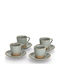 Zeller Set Cesti Maro Ceramice Maro 60ml 8 Bucăți