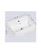 Chiuvetă de Blat de Baie Ceramică cu Robinet 45x31x13cm Alb