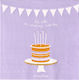 Cocktail Party Napkins White 25x25cm 20 Pieces