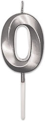 Κερί Prestige Silver Metal 9 Cm Νούμερο 0