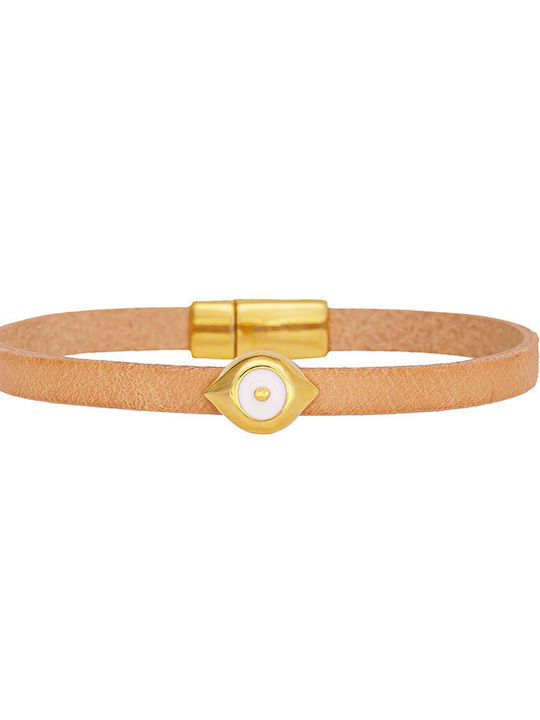 Excite-Fashion Women's Bracelet with Eye Design Made of Leather