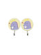 Kids Wall Hanger Single Hook with Hook Wooden Yellow 2 Pieces