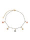 Poco Loco Gold Plated Anklet From Stainless Steel