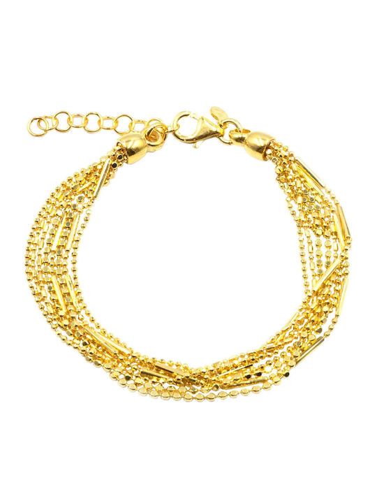 Poco Loco Women's Gold Plated Silver Bracelet
