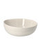 Raeder Round Ceramic Serving Bowl Beige with Diameter 20cm