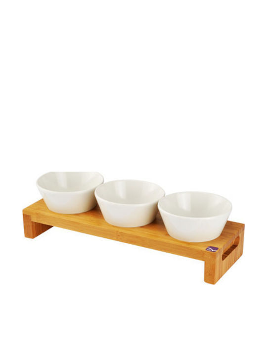 Raki Suporturi și Tavă Pentru Turn De Desert 3 Locuri Lățime 49.5xLungime 16xÎnălțime 8.5cm