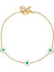 Excite-Fashion Women's Bracelet with Eye Design from Gold Plated Stainless Steel