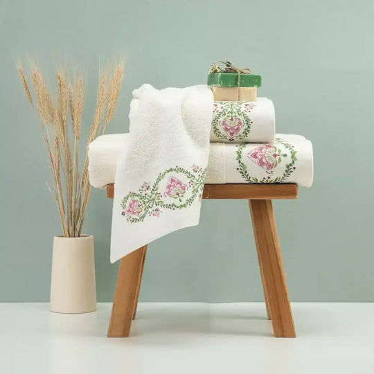 Borea Bath Towels Set 3 pcs Lotus Cream