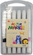 Acrylic Transparent Drawing Markers Set 12pcs