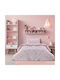 Beauty Home Kids Single Quilt Set with Pillowcase Art Pink 160x230cm