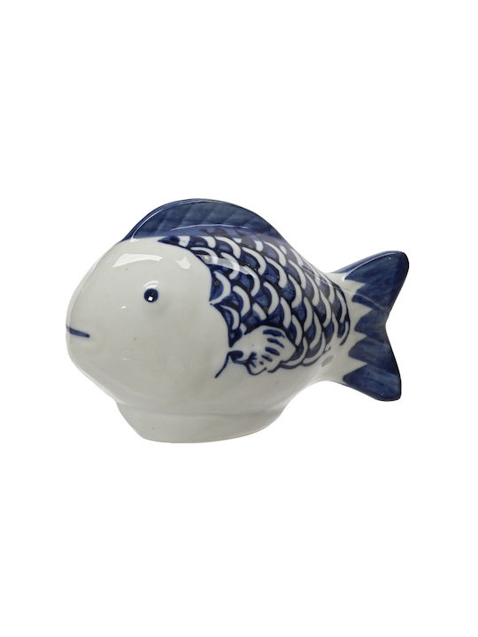 Kaemingk Decorative Fish Figure Made of Porcelain 11.2x5.9x7cm