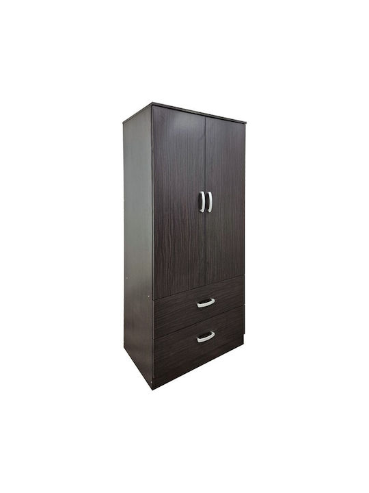 Alvia Dulap Cu Uși Duble Wenge 80x51.5x180cm
