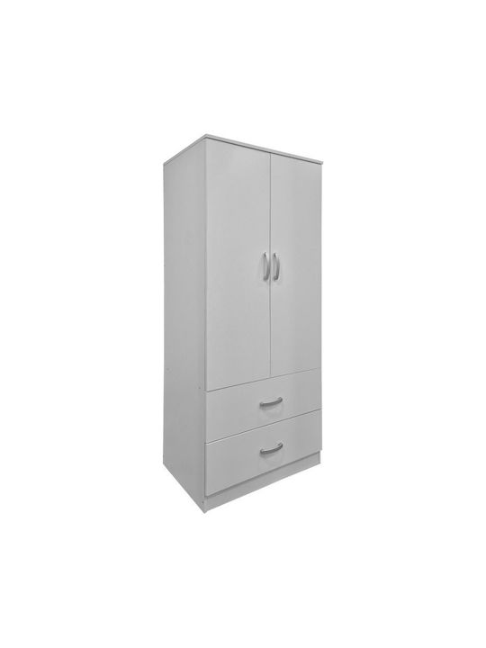 Alvia Dulap Cu Două Uși Alb 80x51.5x180cm