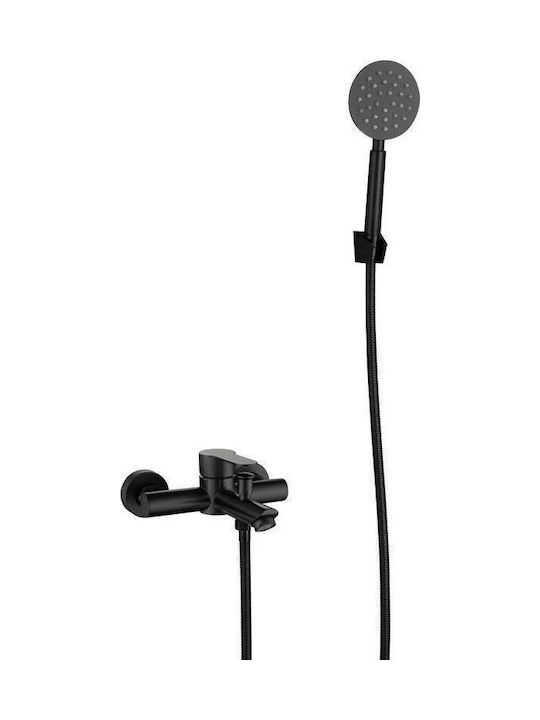 Landsh Mixing Shower Faucet Complete Set Inox Black