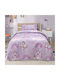 Lino Home Kids Duvet Set Single With Pillowcase Lilac 160x240cm