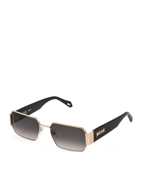 Just Cavalli Unisex Sunglasses With Gold Frame And Gray Lens JC199 0300