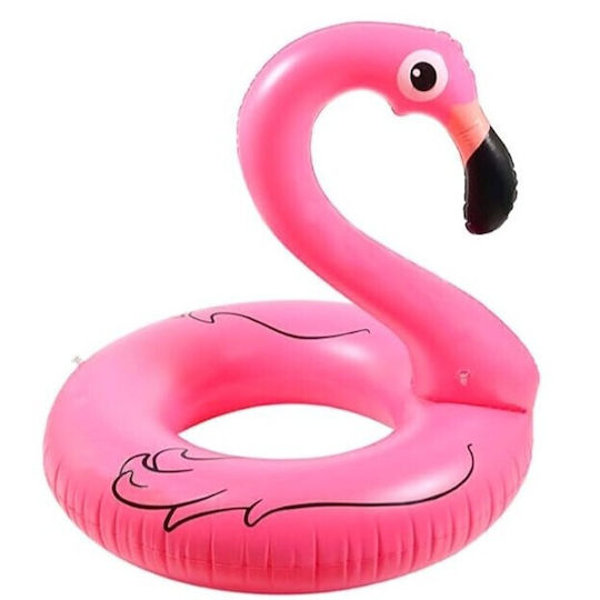 Inel De Înot Gonflabil Zola Flamingo Model Diametru 75 Cm Pvc 90 X 75 Cm Roz