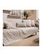 Teoran Ferrara Ριχτάρι Πολυθρόνας Chenille 180x150εκ. Γκρι