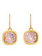 Excite-Fashion Earrings Made of Gold Plated Steel with Pink Stones