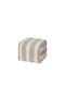 Bean Bag Stool Beige Off White 50x50x38cm