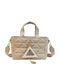 Damentasche Schulter Beige