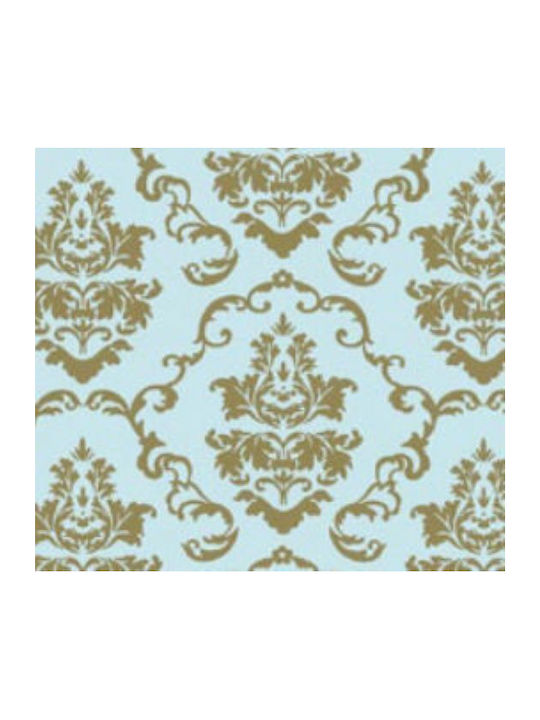 Αυτοκολλητο Φυλλο Aida Blue Gold 45 Cm X 200 Cm