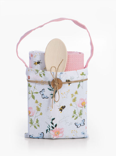 Nef-Nef Homeware Blooming Tea Towel Made of 100% Cotton in White Colour 40x40cm 2 Pieces Nef-Nef Homeware Blooming Tea Towel Made of 100% Cotton in White Colour 40x40cm 2 Pieces