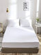 Protective Double Waterproof Fitted Mattress Cover White 150x200+35cm