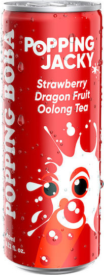 Popping Jacky Oolong Ice Tea ΦΡΑΟΥΛΑ/ΝΤΡΑΓΚΟΝ ΦΡΟΎΙΤ με Ανθρακικό 240ml