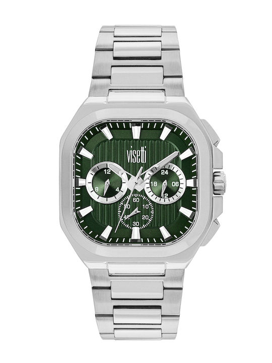 Visetti Damenuhr Batterie mit Silber Metall-Armband